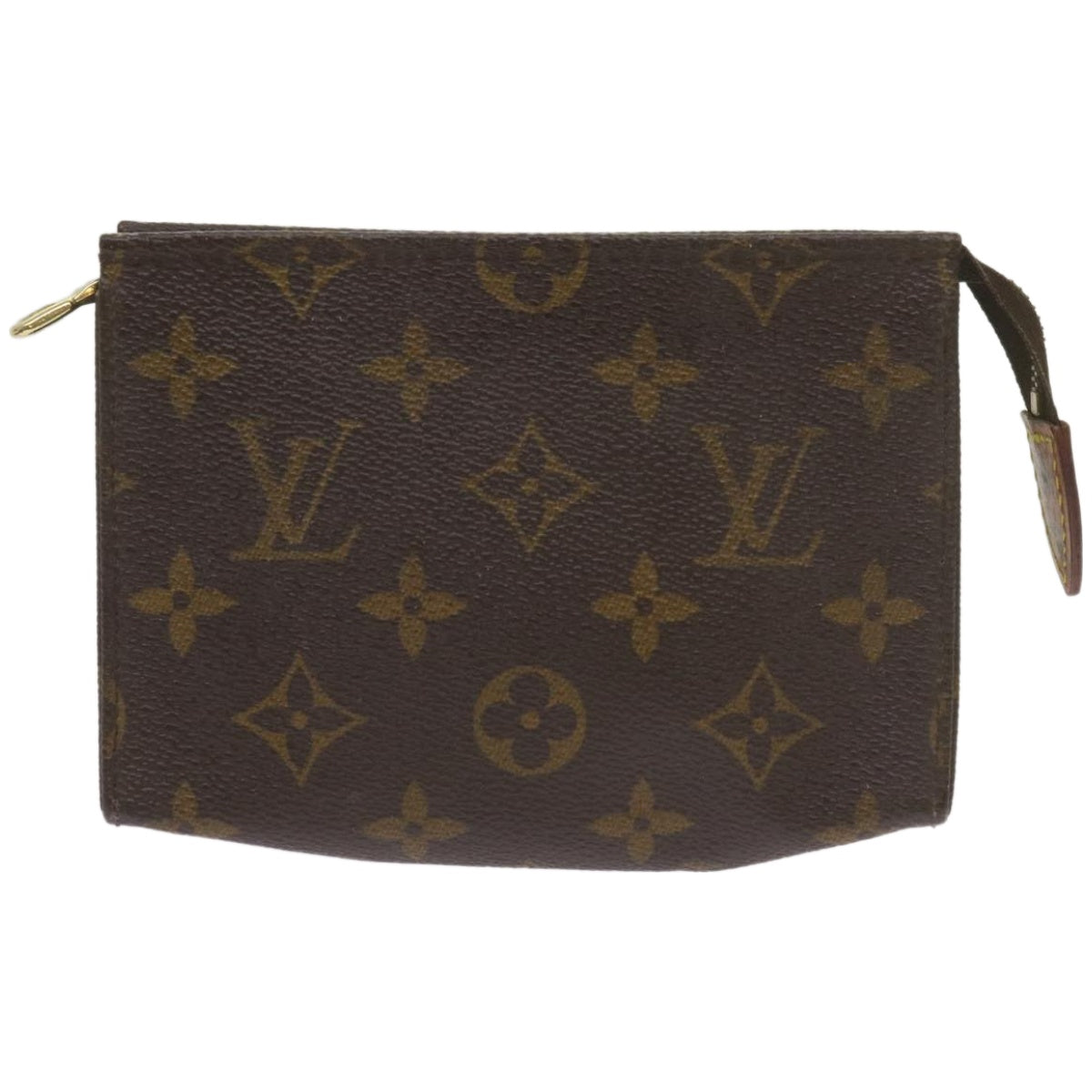 LOUIS VUITTON Monogram Poche Toilette 15 Pouch M47546 LV Auth 66977