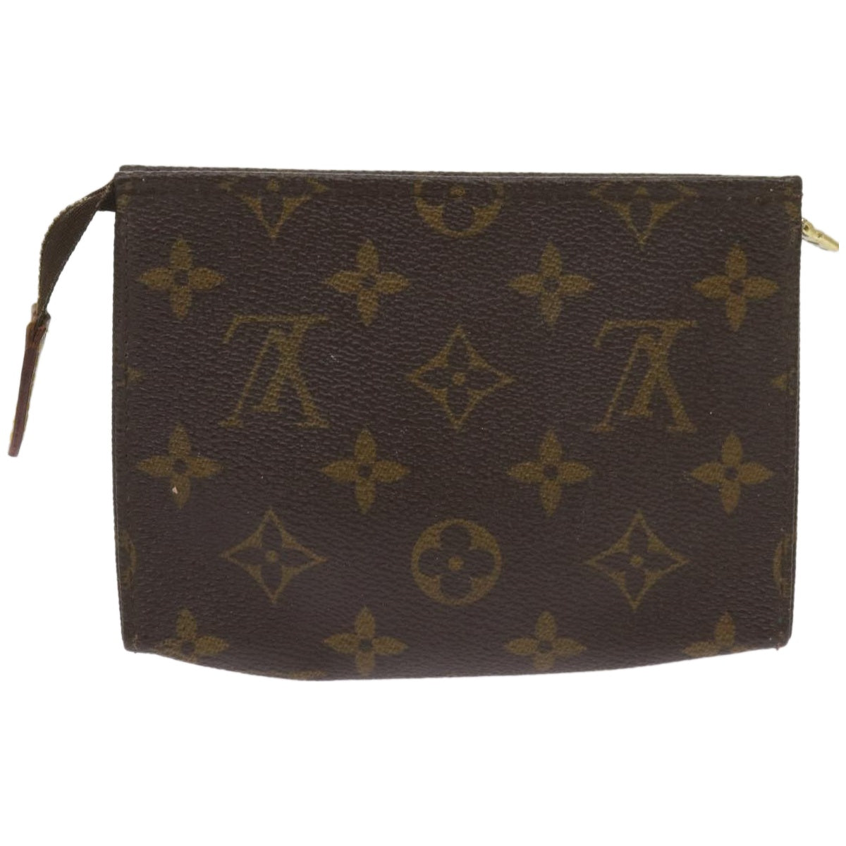 LOUIS VUITTON Monogram Poche Toilette 15 Pouch M47546 LV Auth 66977