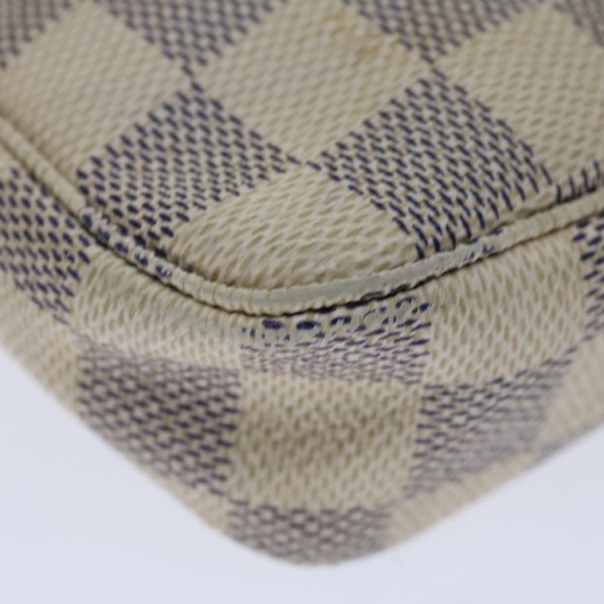 LOUIS VUITTON Damier Azur Pochette Accessoires Pouch N51986 LV Auth 66982