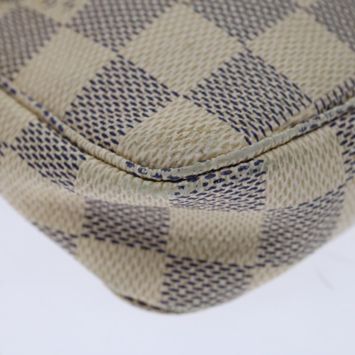 LOUIS VUITTON Damier Azur Pochette Accessoires Pouch N51986 LV Auth 66982