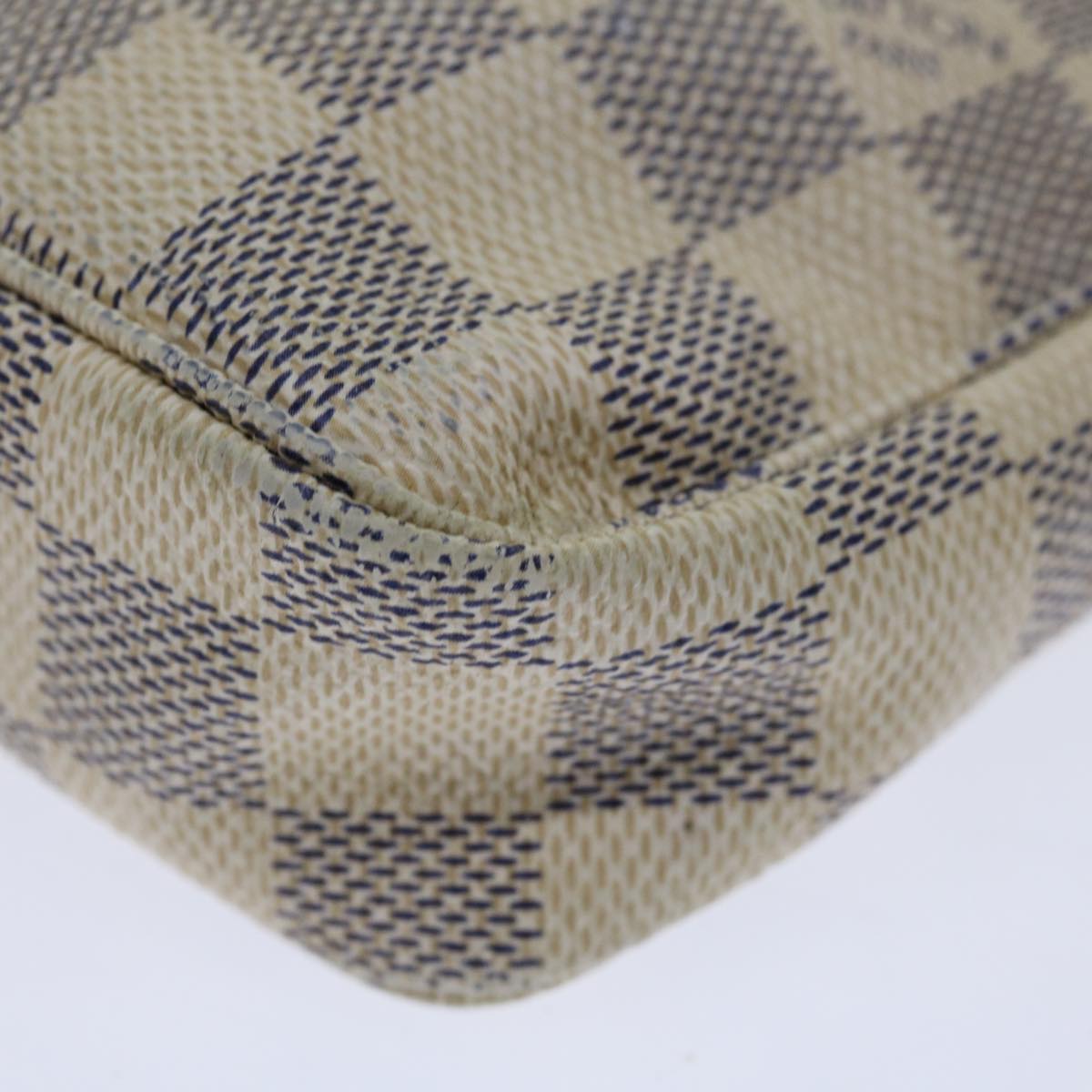 LOUIS VUITTON Damier Azur Pochette Accessoires Pouch N51986 LV Auth 66982