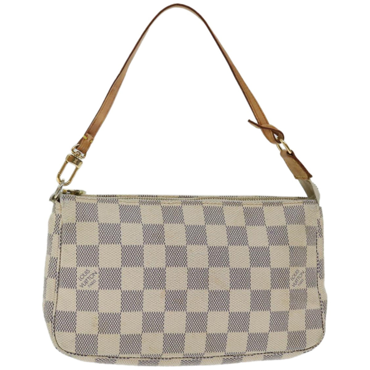 LOUIS VUITTON Damier Azur Pochette Accessoires Pouch N51986 LV Auth 66982