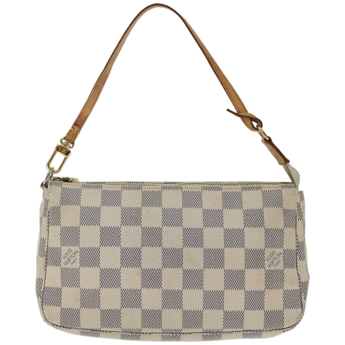 LOUIS VUITTON Damier Azur Pochette Accessoires Pouch N51986 LV Auth 66982
