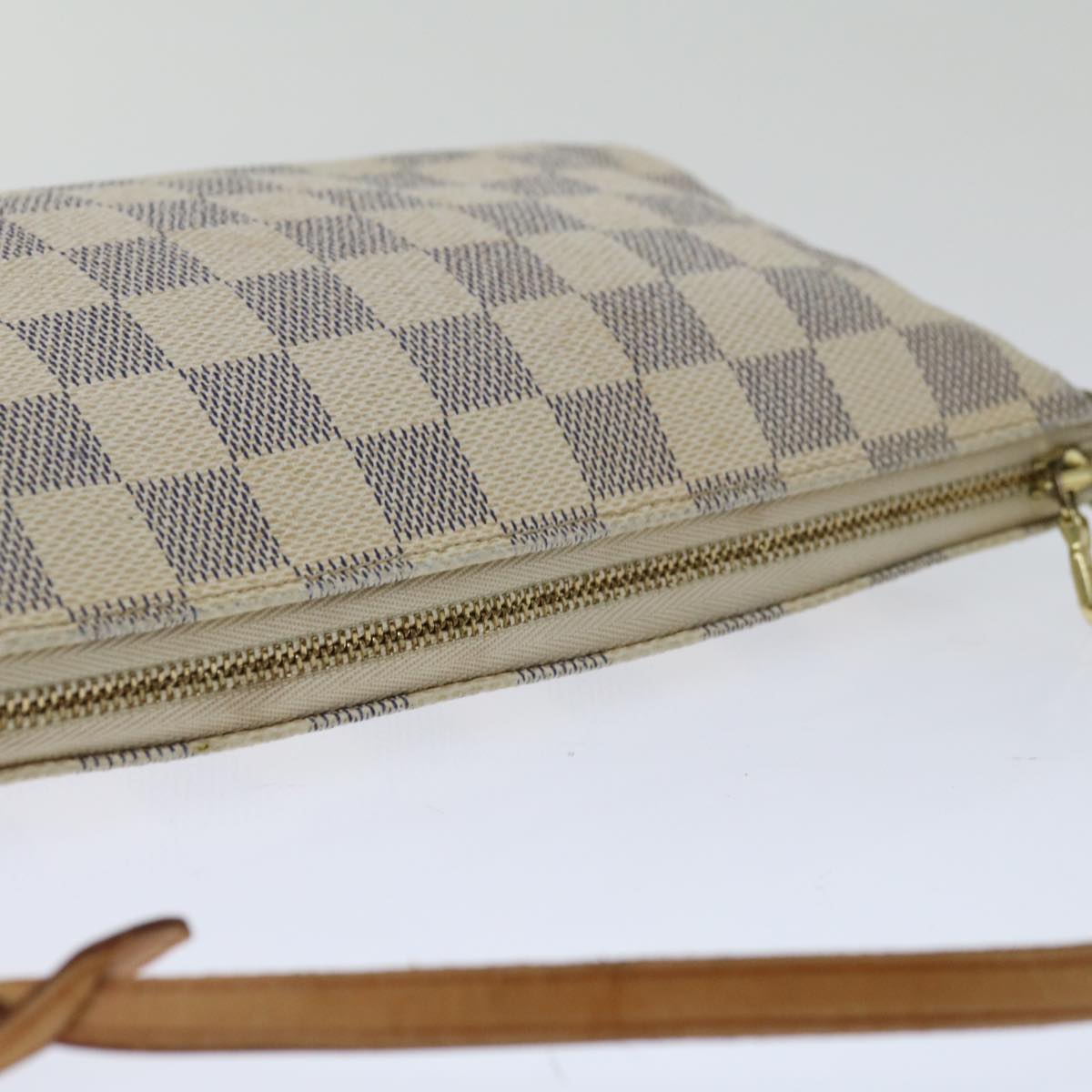 LOUIS VUITTON Damier Azur Pochette Accessoires Pouch N51986 LV Auth 66982