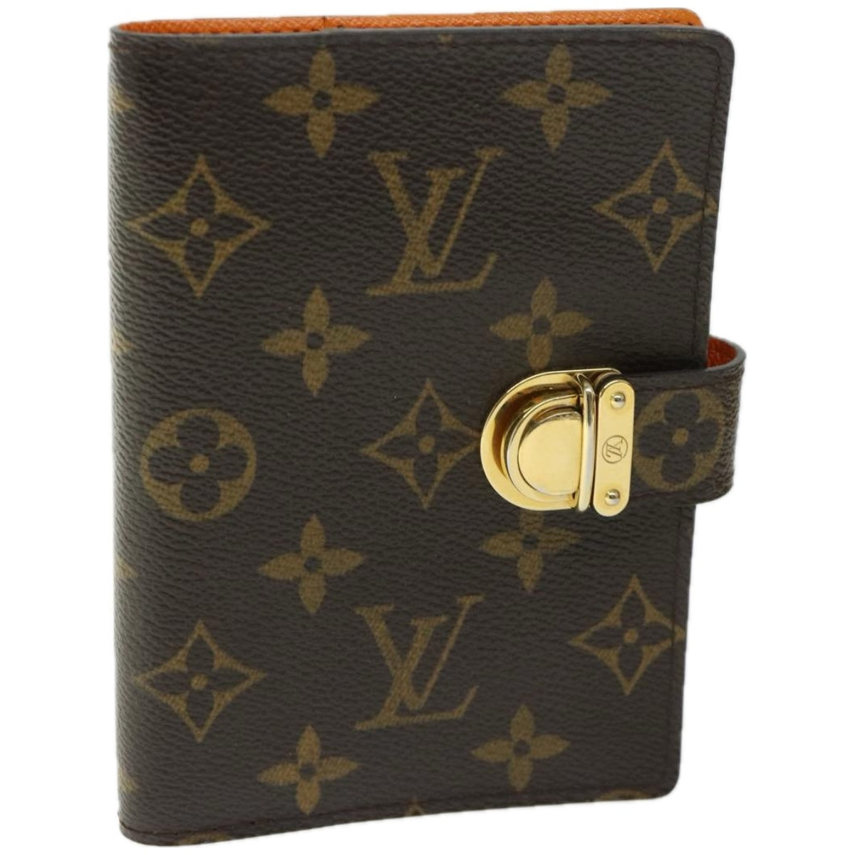 LOUIS VUITTON Monogram Agenda Koala PM Cover Orange R21015 LV Auth 67093