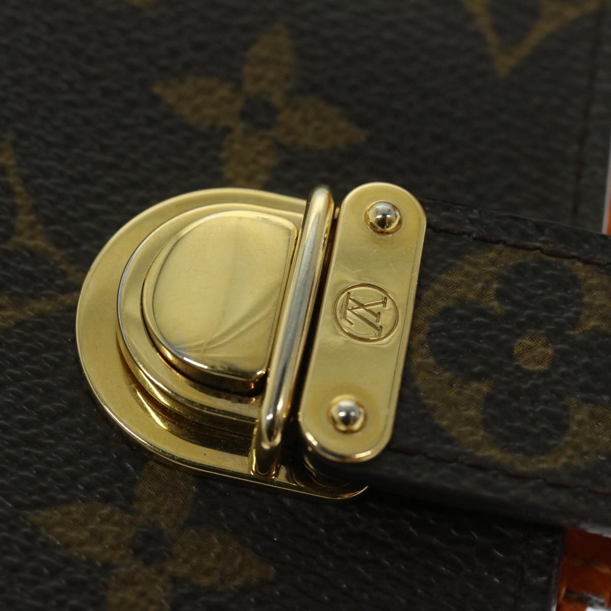 LOUIS VUITTON Monogram Agenda Koala PM Cover Orange R21015 LV Auth 67093