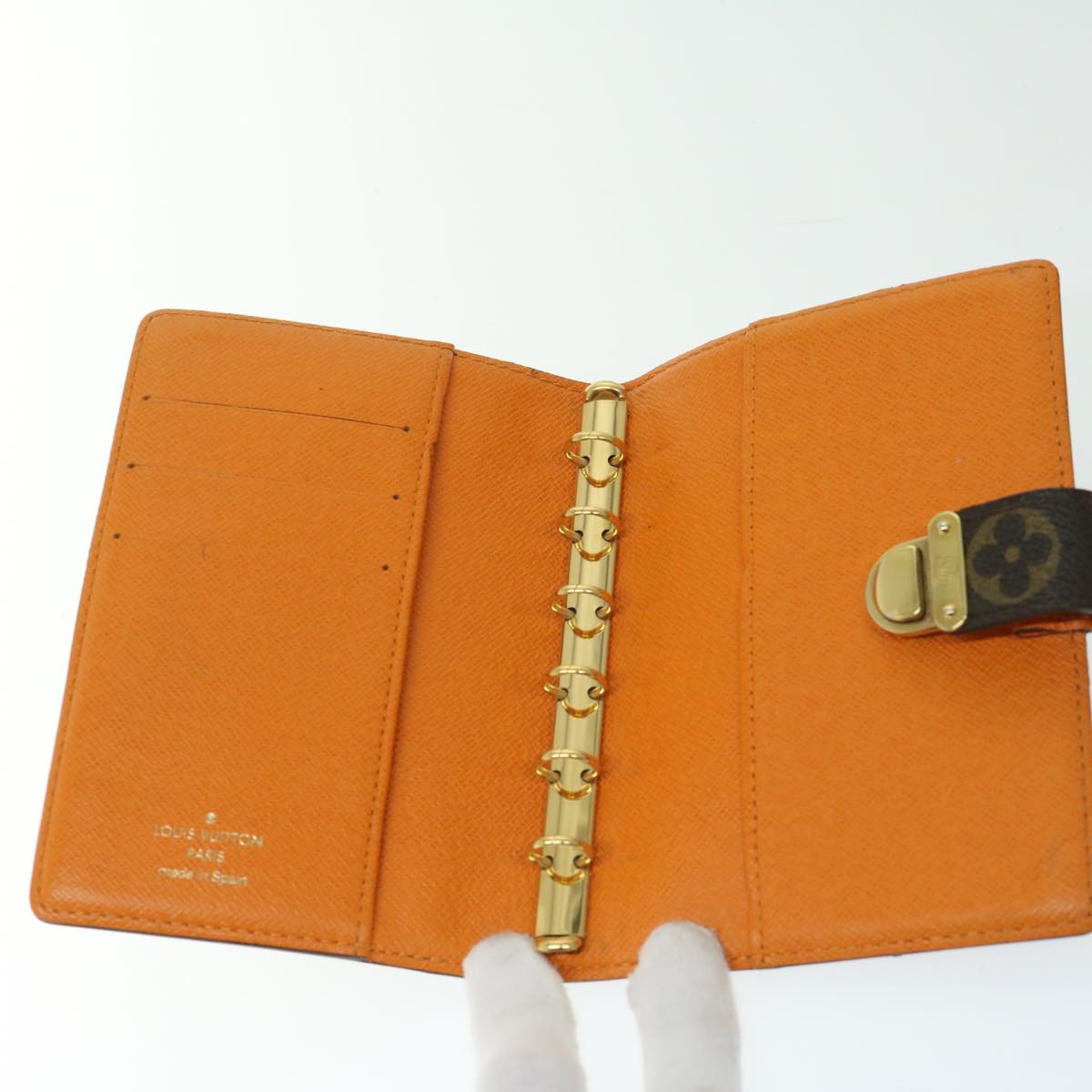 LOUIS VUITTON Monogram Agenda Koala PM Cover Orange R21015 LV Auth 67093