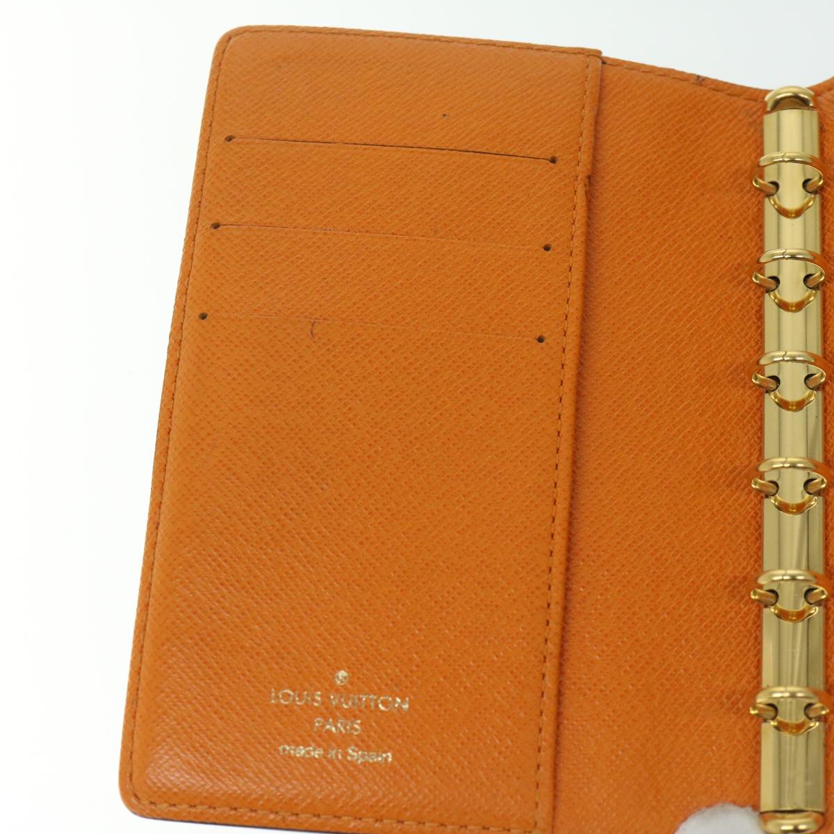 LOUIS VUITTON Monogram Agenda Koala PM Cover Orange R21015 LV Auth 67093