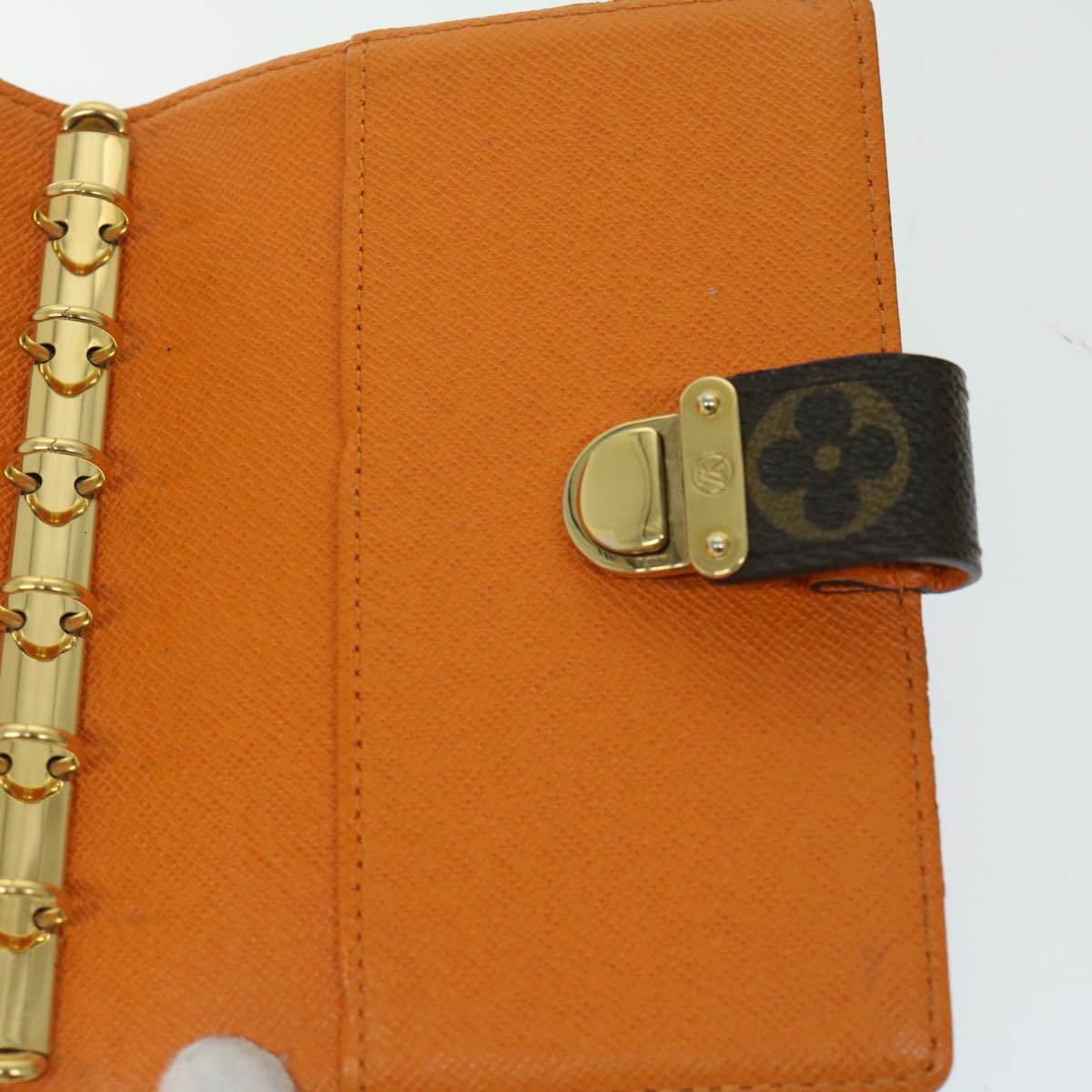 LOUIS VUITTON Monogram Agenda Koala PM Cover Orange R21015 LV Auth 67093