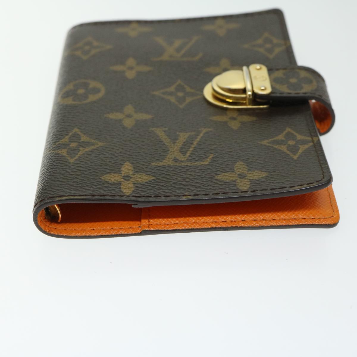 LOUIS VUITTON Monogram Agenda Koala PM Cover Orange R21015 LV Auth 67093