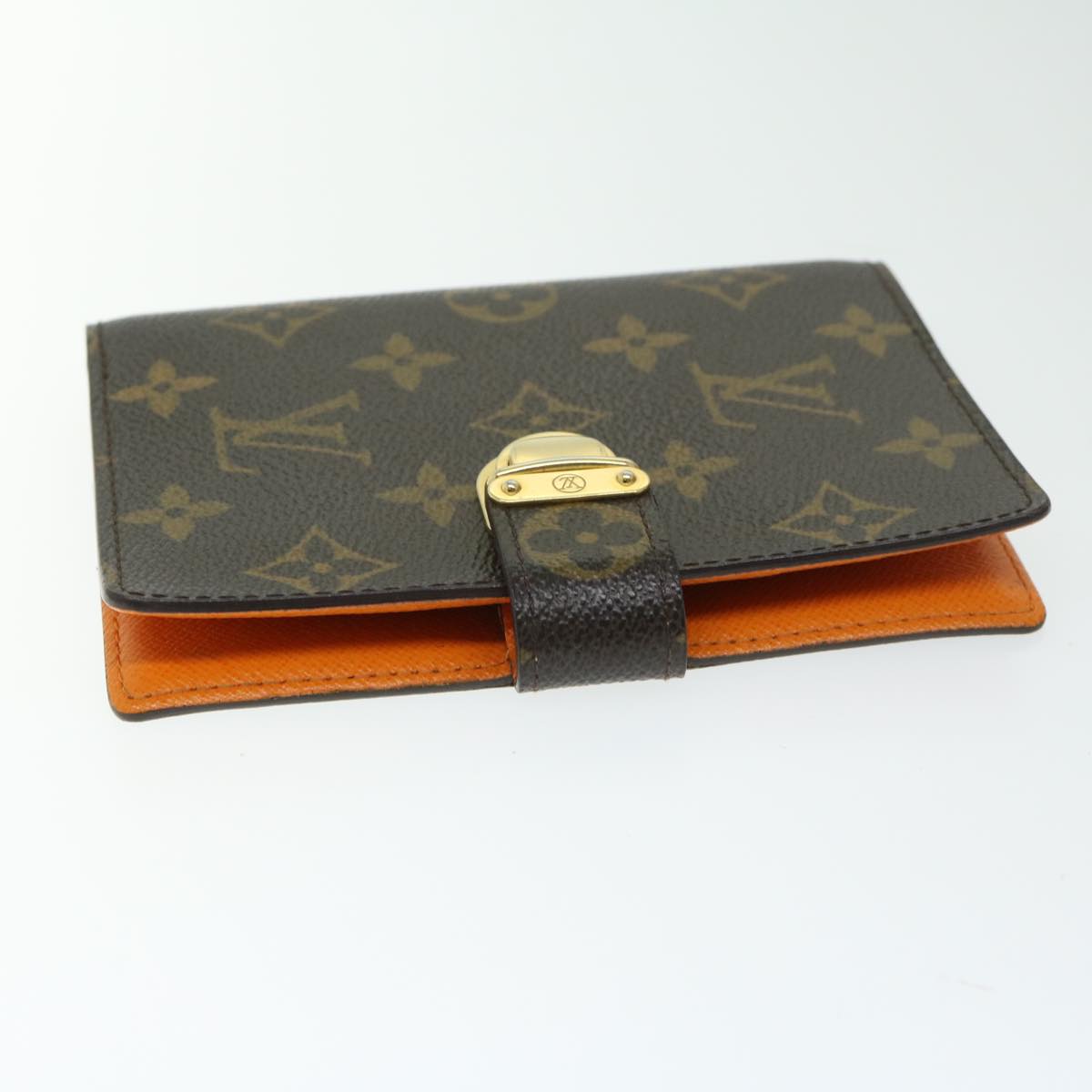 LOUIS VUITTON Monogram Agenda Koala PM Cover Orange R21015 LV Auth 67093