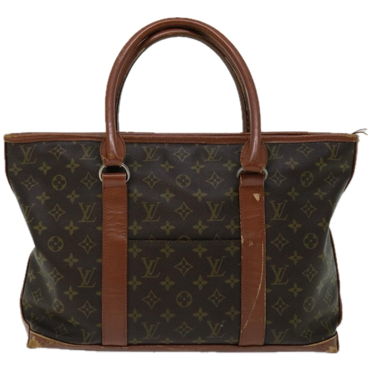 LOUIS VUITTON Monogram Sac Weekend PM Tote Bag M42425 LV Auth 67099