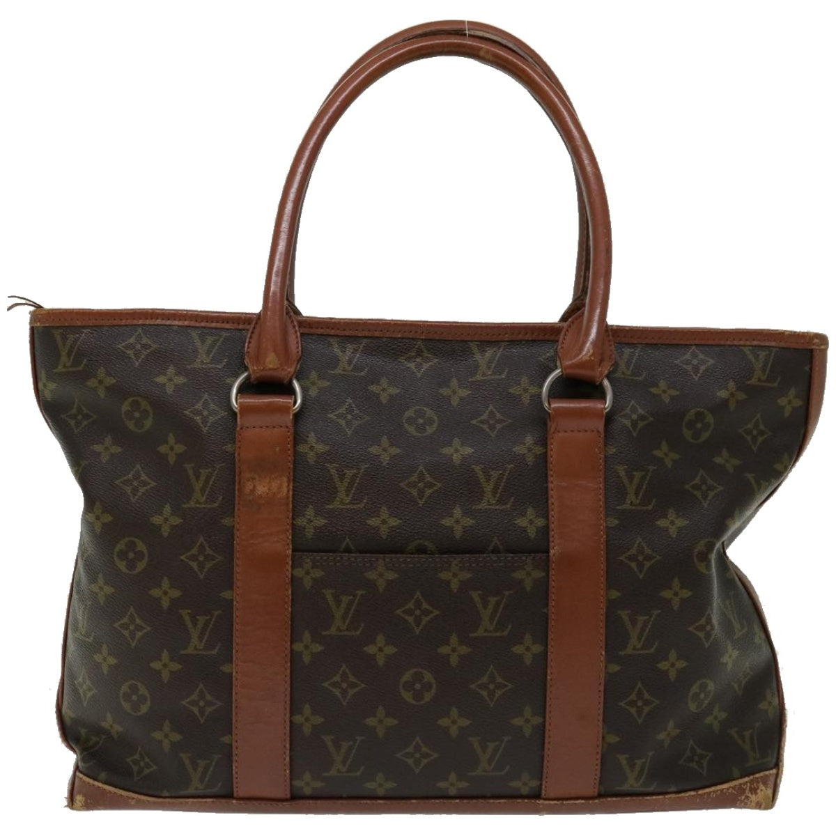 LOUIS VUITTON Monogram Sac Weekend PM Tote Bag M42425 LV Auth 67099