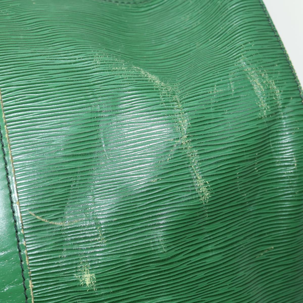 LOUIS VUITTON Epi Keepall 45 Boston Bag Green M42974 LV Auth 67150