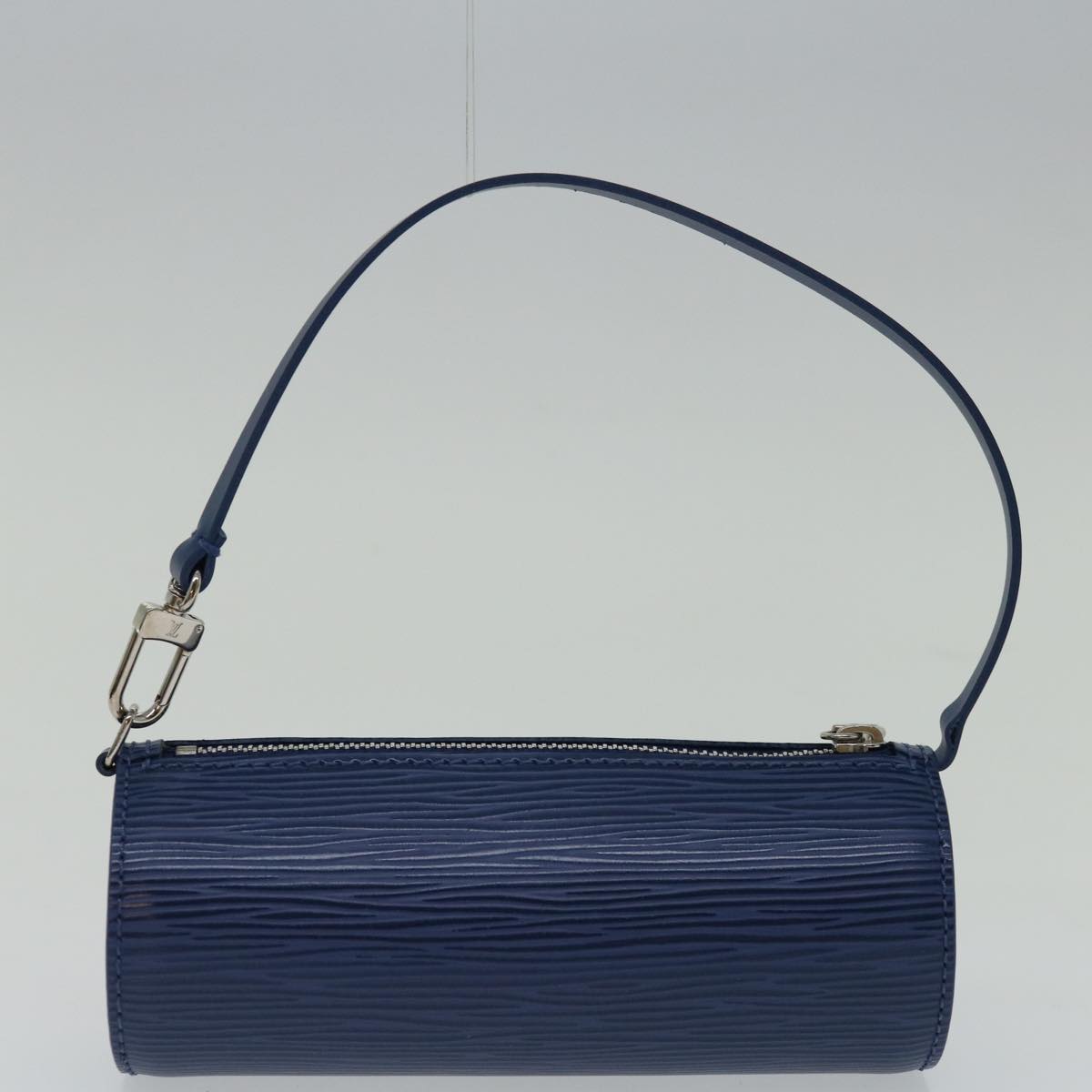 LOUIS VUITTON Epi Soufflot Hand Bag Blue Myrtille M5222G LV Auth 67456A