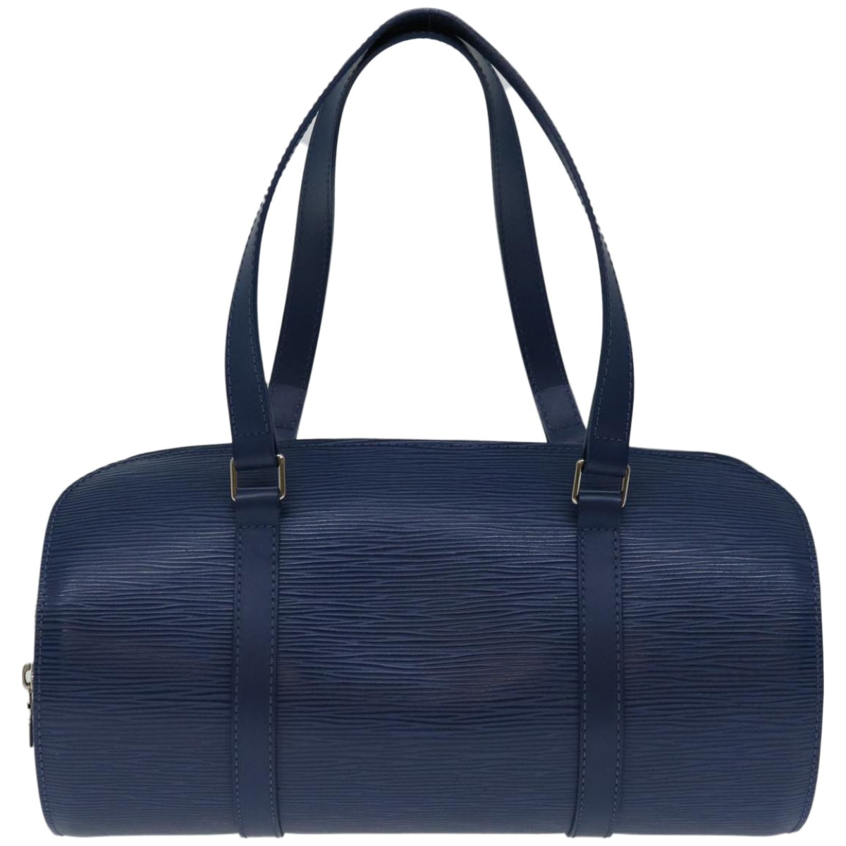 LOUIS VUITTON Epi Soufflot Hand Bag Blue Myrtille M5222G LV Auth 67456A