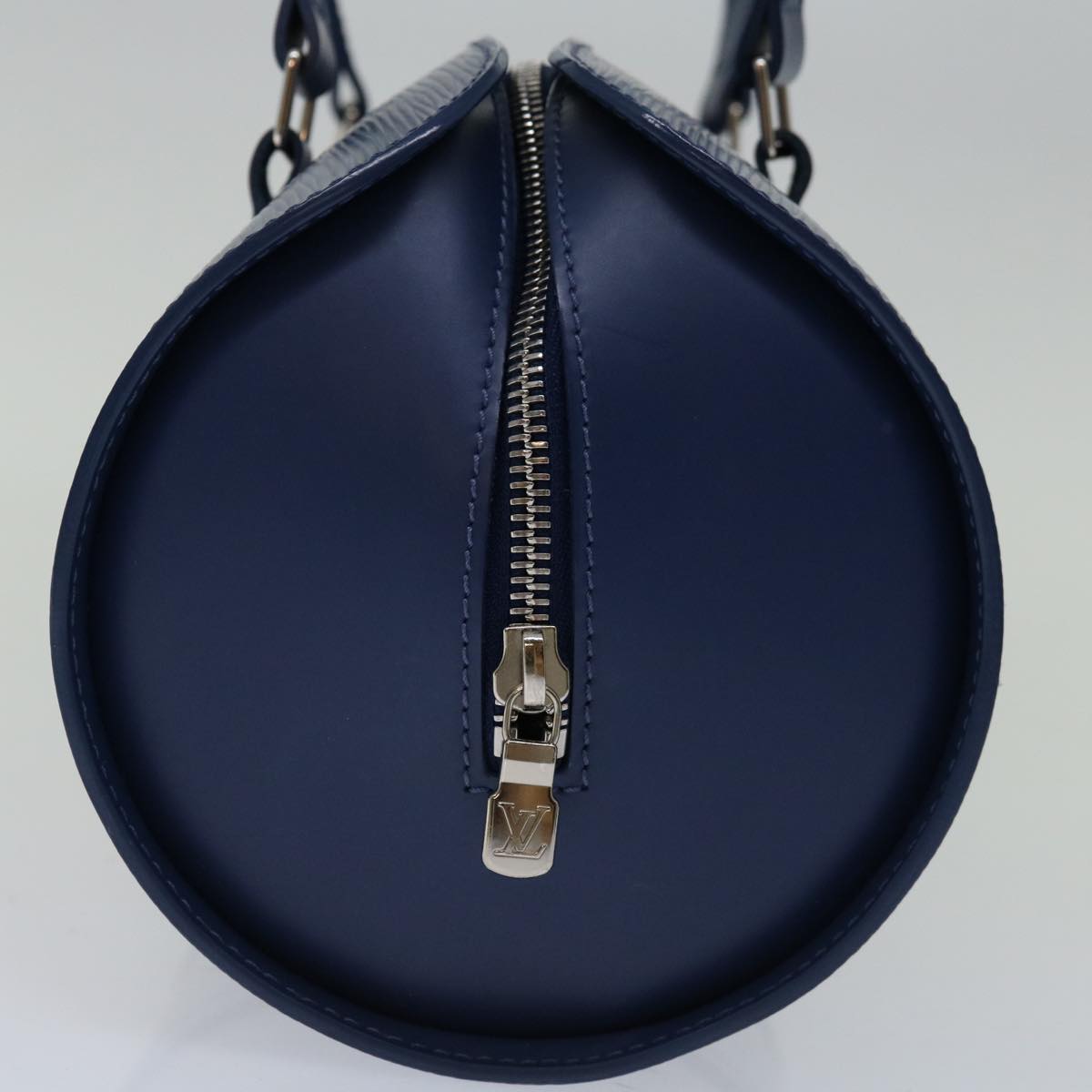 LOUIS VUITTON Epi Soufflot Hand Bag Blue Myrtille M5222G LV Auth 67456A