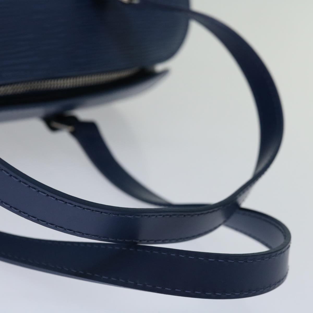 LOUIS VUITTON Epi Soufflot Hand Bag Blue Myrtille M5222G LV Auth 67456A