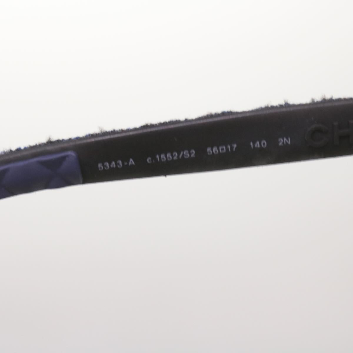 CHANEL Sunglasses plastic Blue CC Auth 67511