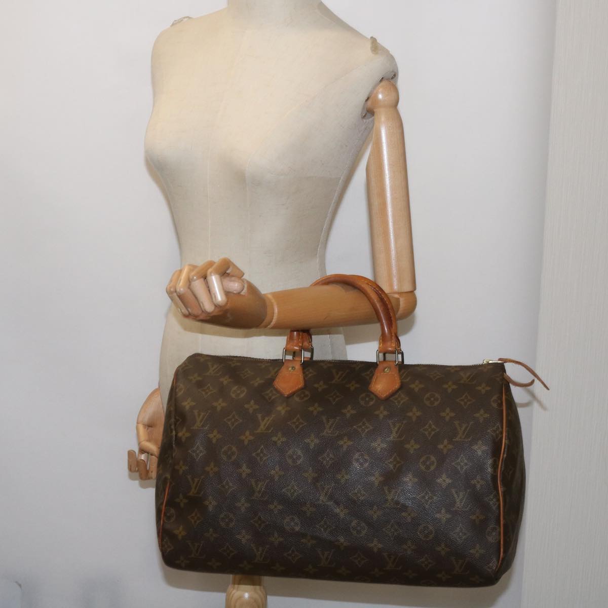 LOUIS VUITTON Monogram Speedy 40 Hand Bag M41522 LV Auth 67575