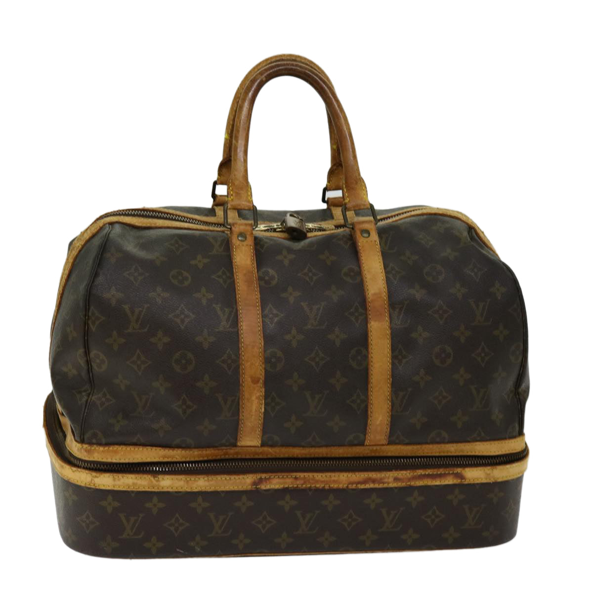 LOUIS VUITTON Monogram Sac Sports Boston Bag M41444 LV Auth 67665