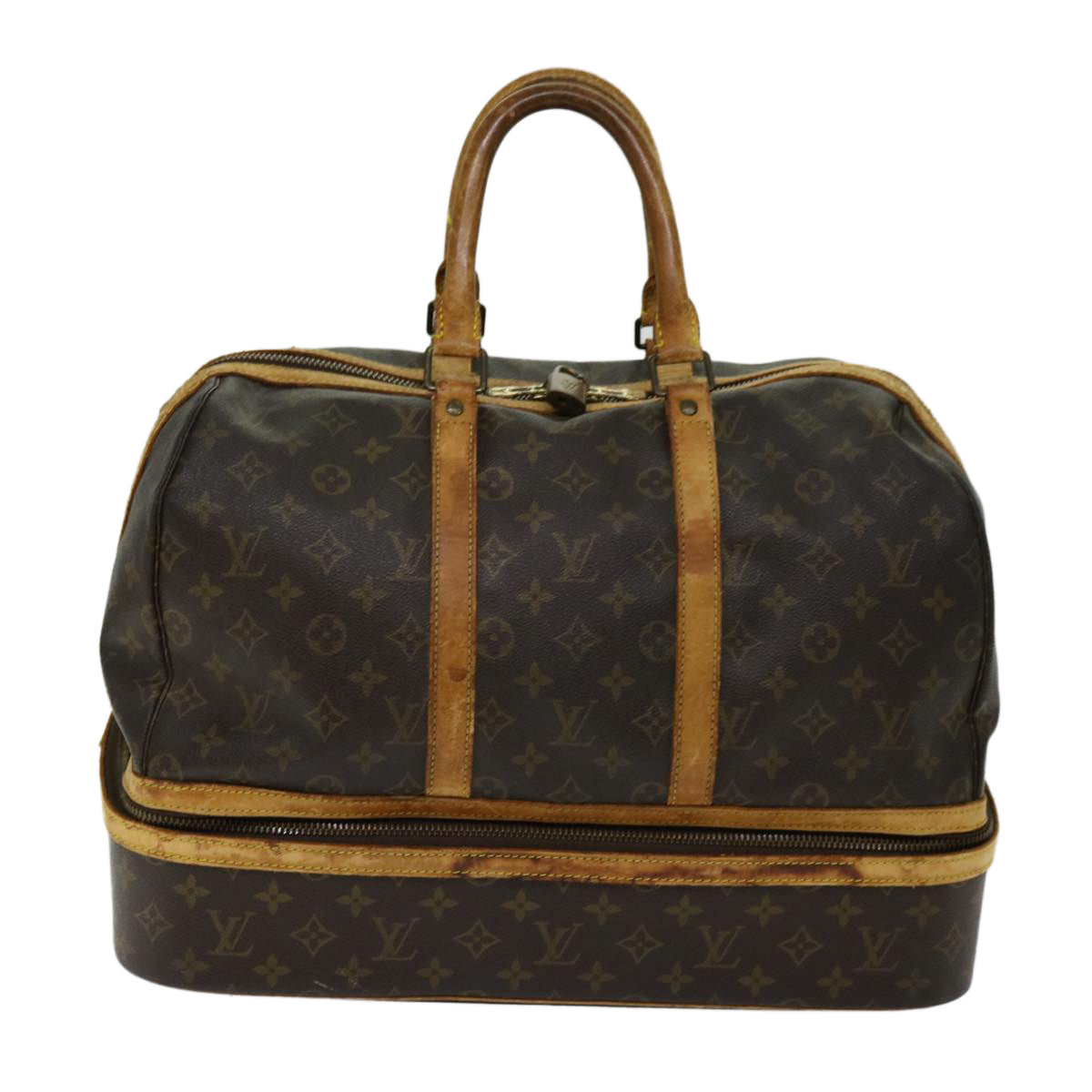 LOUIS VUITTON Monogram Sac Sports Boston Bag M41444 LV Auth 67665