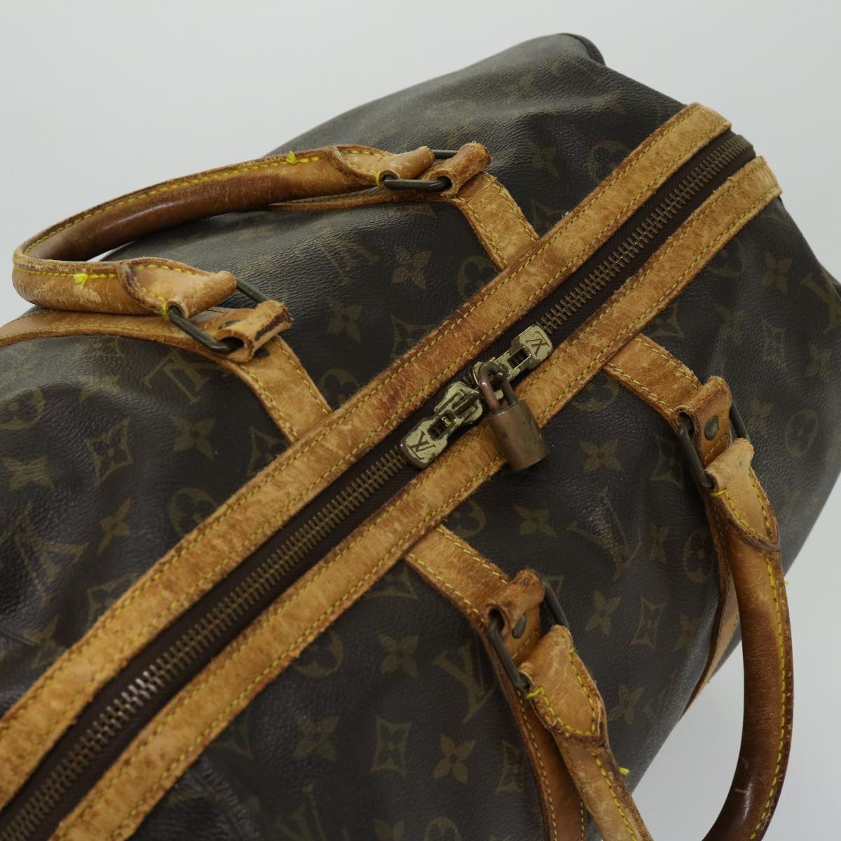 LOUIS VUITTON Monogram Sac Sports Boston Bag M41444 LV Auth 67665