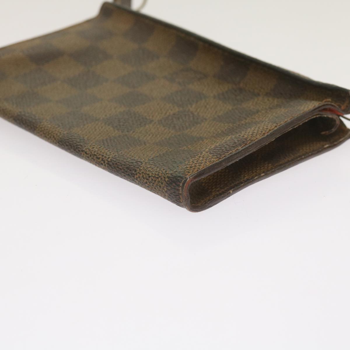 LOUIS VUITTON Damier Ebene Marais Pouch LV Auth 67811