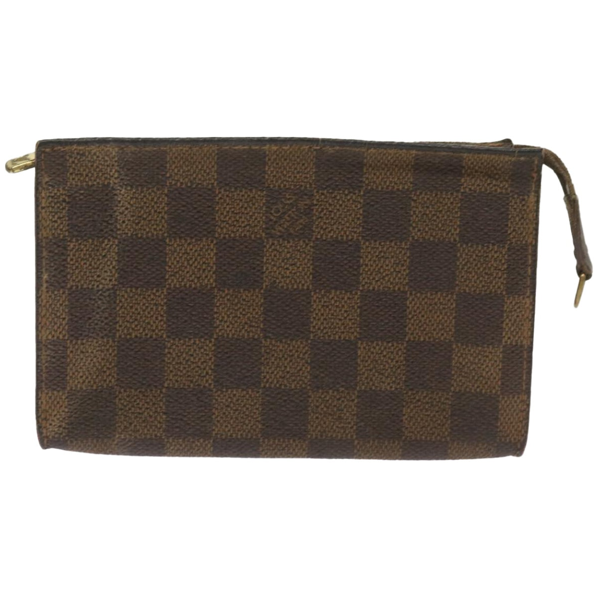 LOUIS VUITTON Damier Ebene Marais Pouch LV Auth 67811