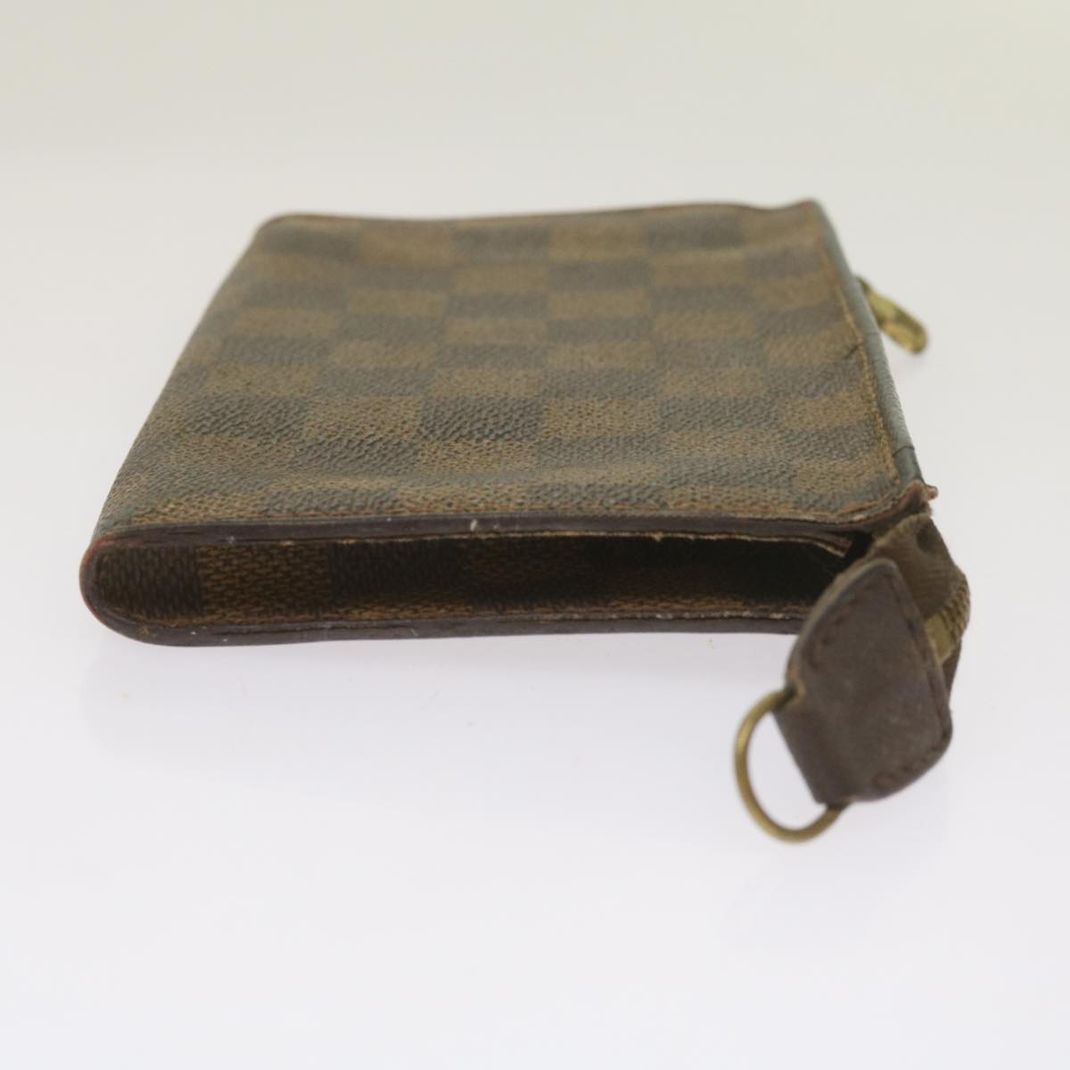 LOUIS VUITTON Damier Ebene Marais Pouch LV Auth 67811