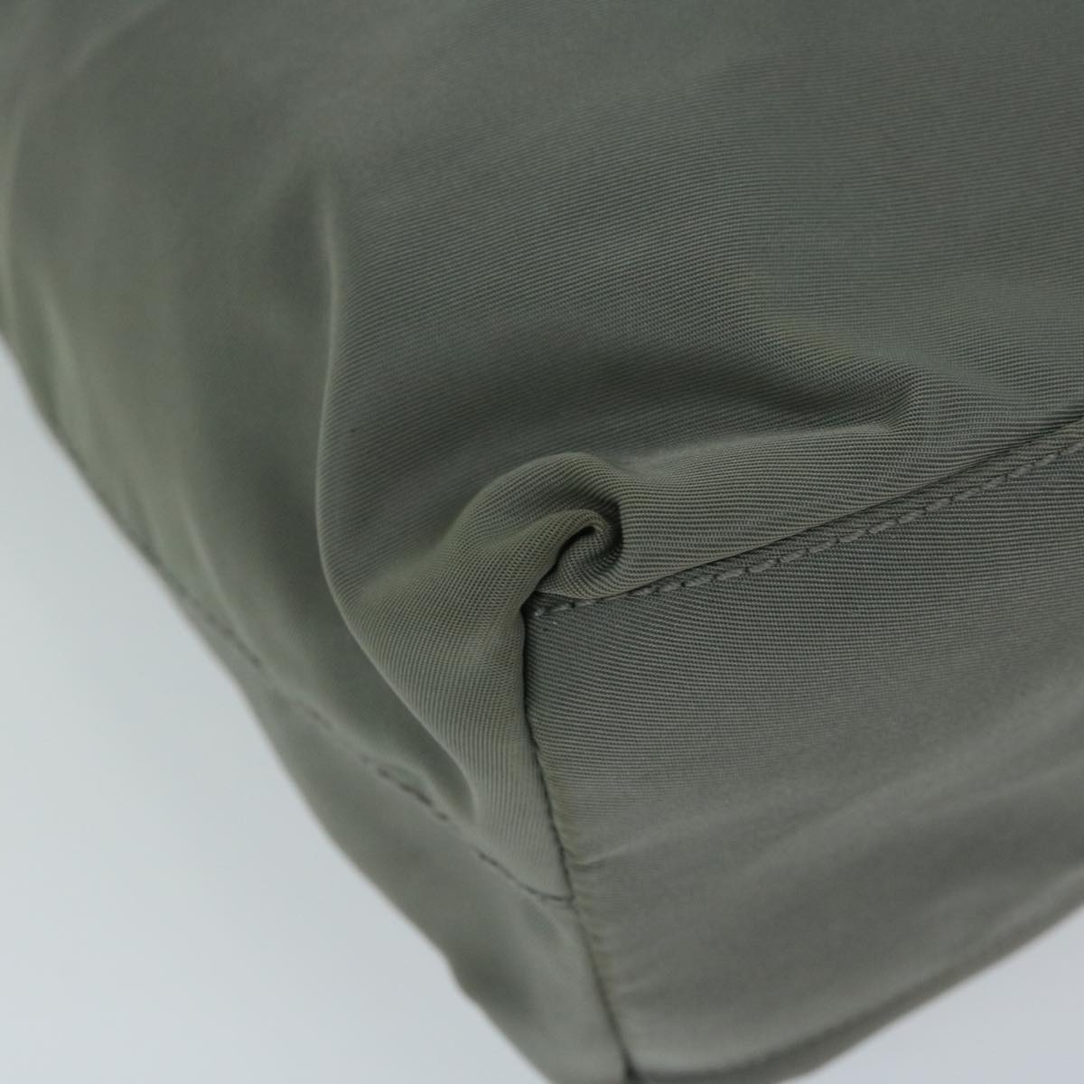 PRADA Shoulder Bag Nylon Khaki Auth 67988