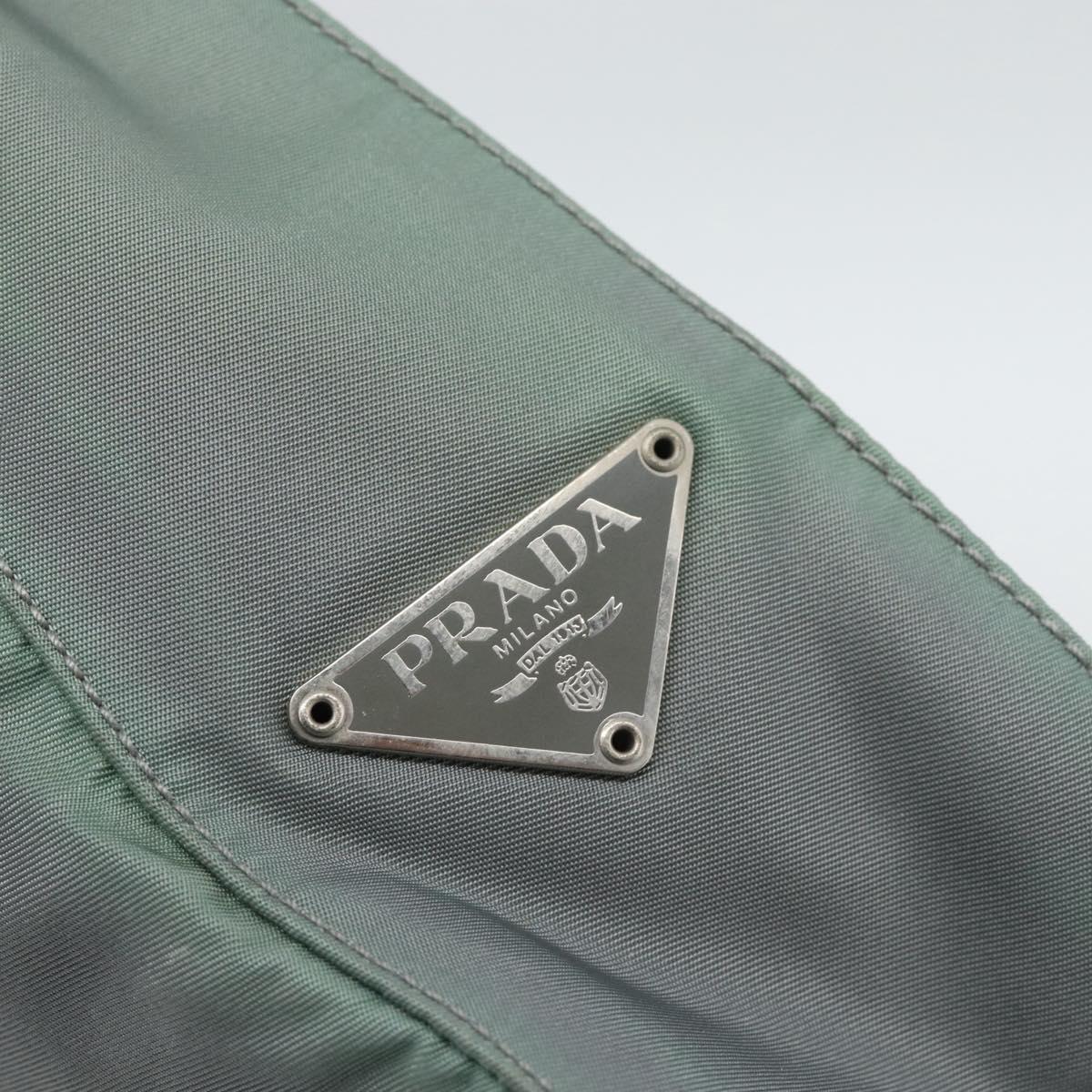 PRADA Shoulder Bag Nylon Khaki Auth 68087