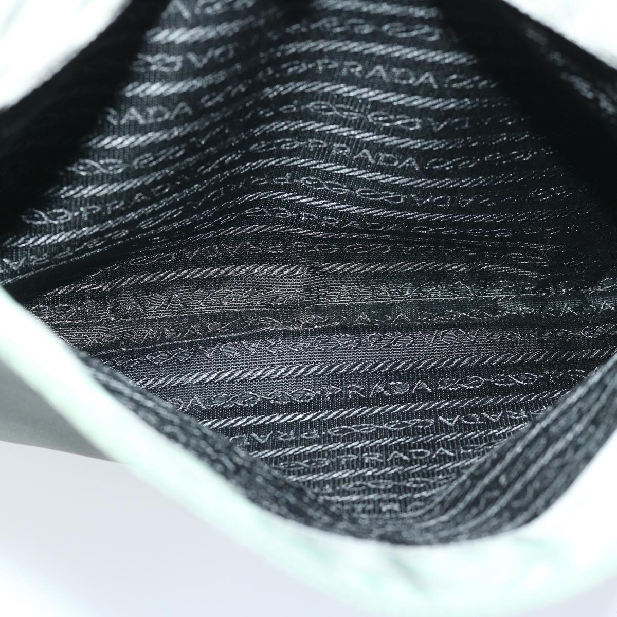 PRADA Shoulder Bag Nylon Khaki Auth 68087