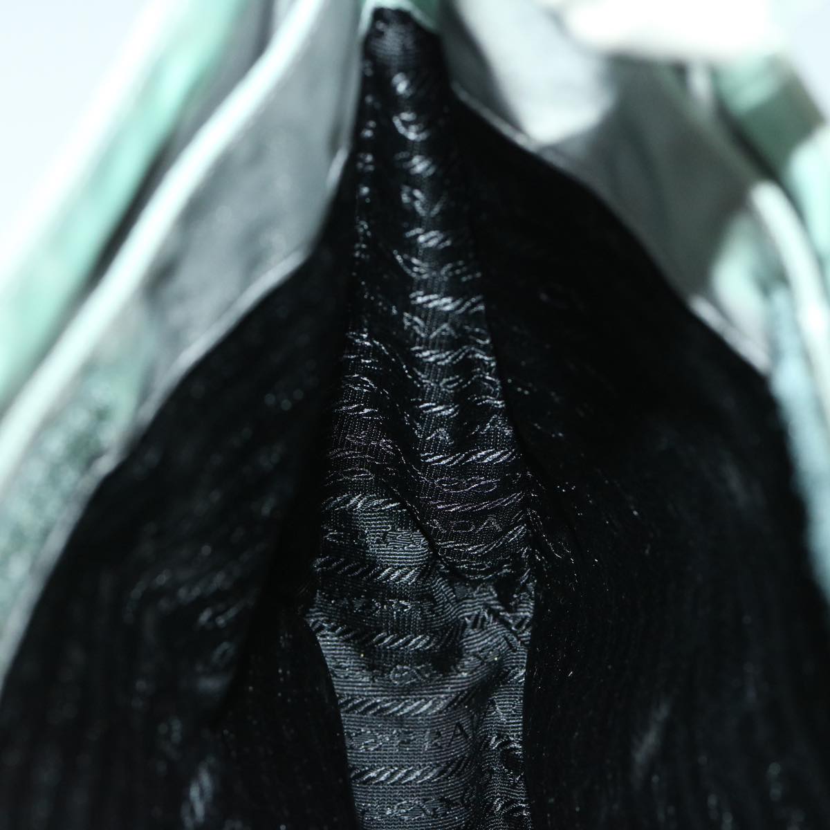 PRADA Shoulder Bag Nylon Khaki Auth 68087