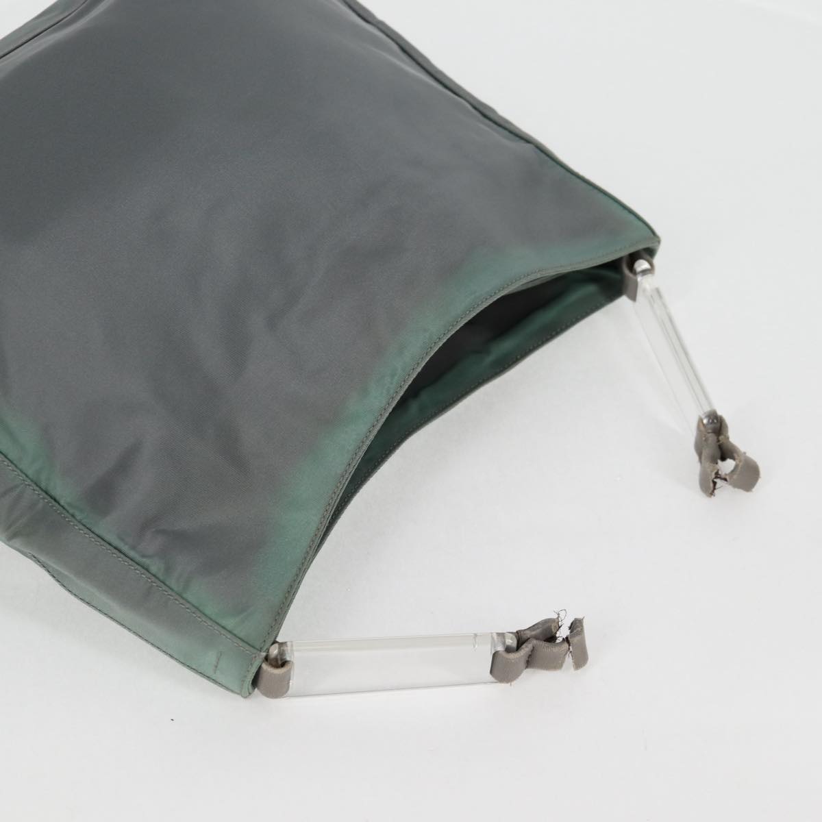 PRADA Shoulder Bag Nylon Khaki Auth 68087