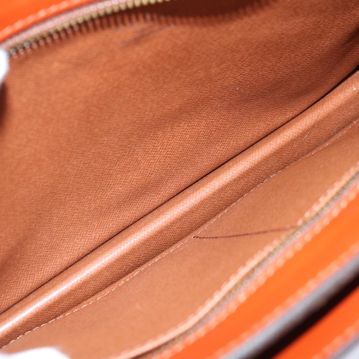 LOUIS VUITTON Epi Angian Clutch Bag Brown M52113 LV Auth 68112