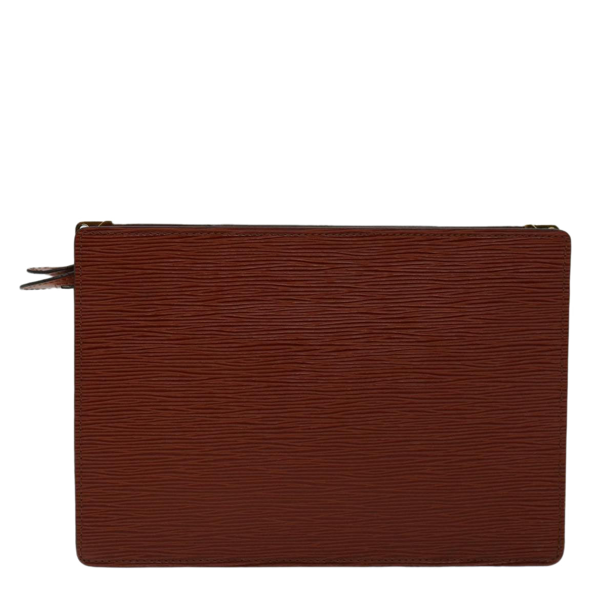 LOUIS VUITTON Epi Angian Clutch Bag Brown M52113 LV Auth 68112