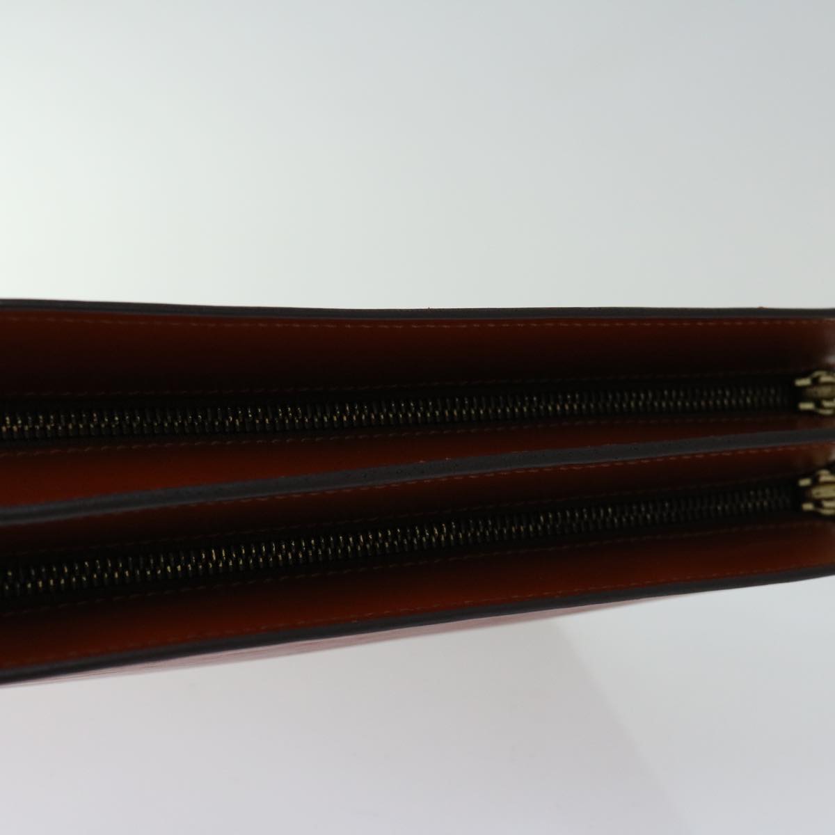 LOUIS VUITTON Epi Angian Clutch Bag Brown M52113 LV Auth 68112