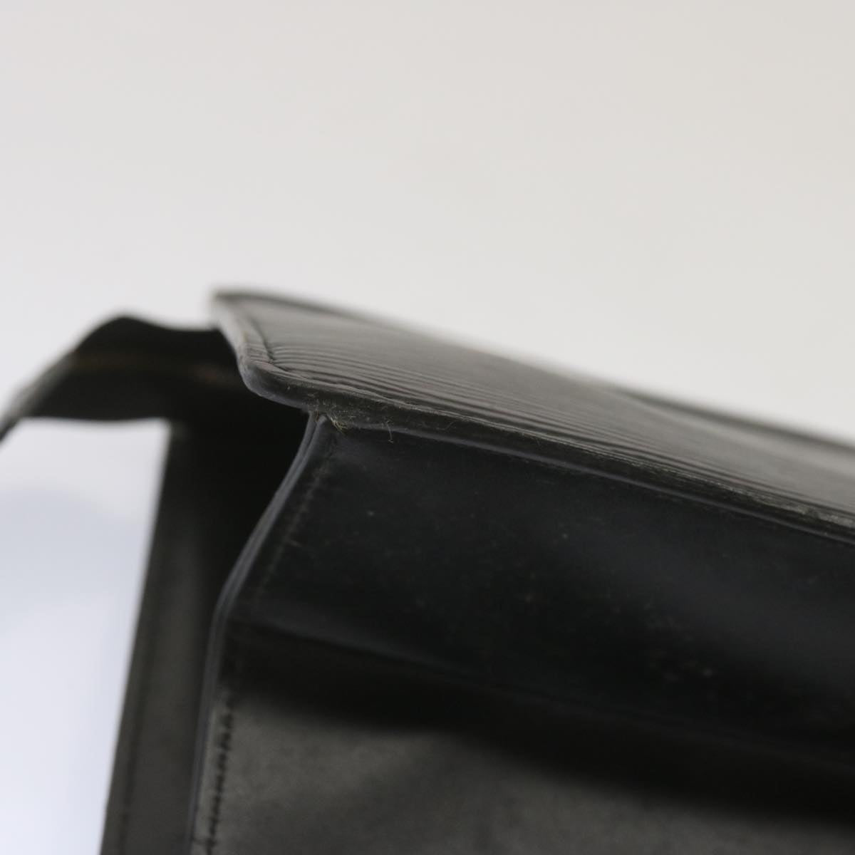 LOUIS VUITTON Epi Trousse Crete Clutch Bag Black M48402 LV Auth 68357
