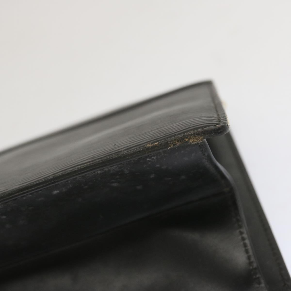 LOUIS VUITTON Epi Trousse Crete Clutch Bag Black M48402 LV Auth 68357