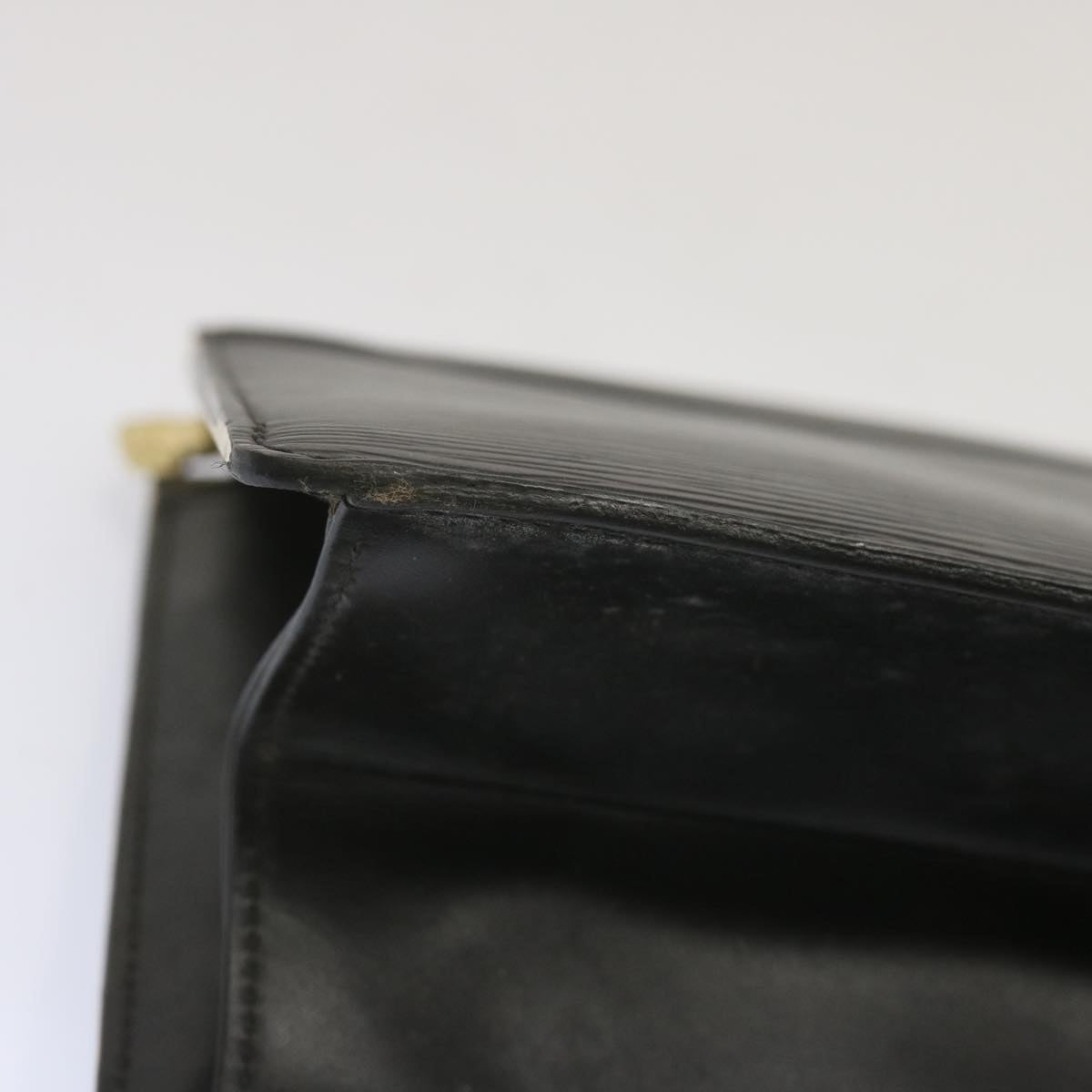 LOUIS VUITTON Epi Trousse Crete Clutch Bag Black M48402 LV Auth 68357