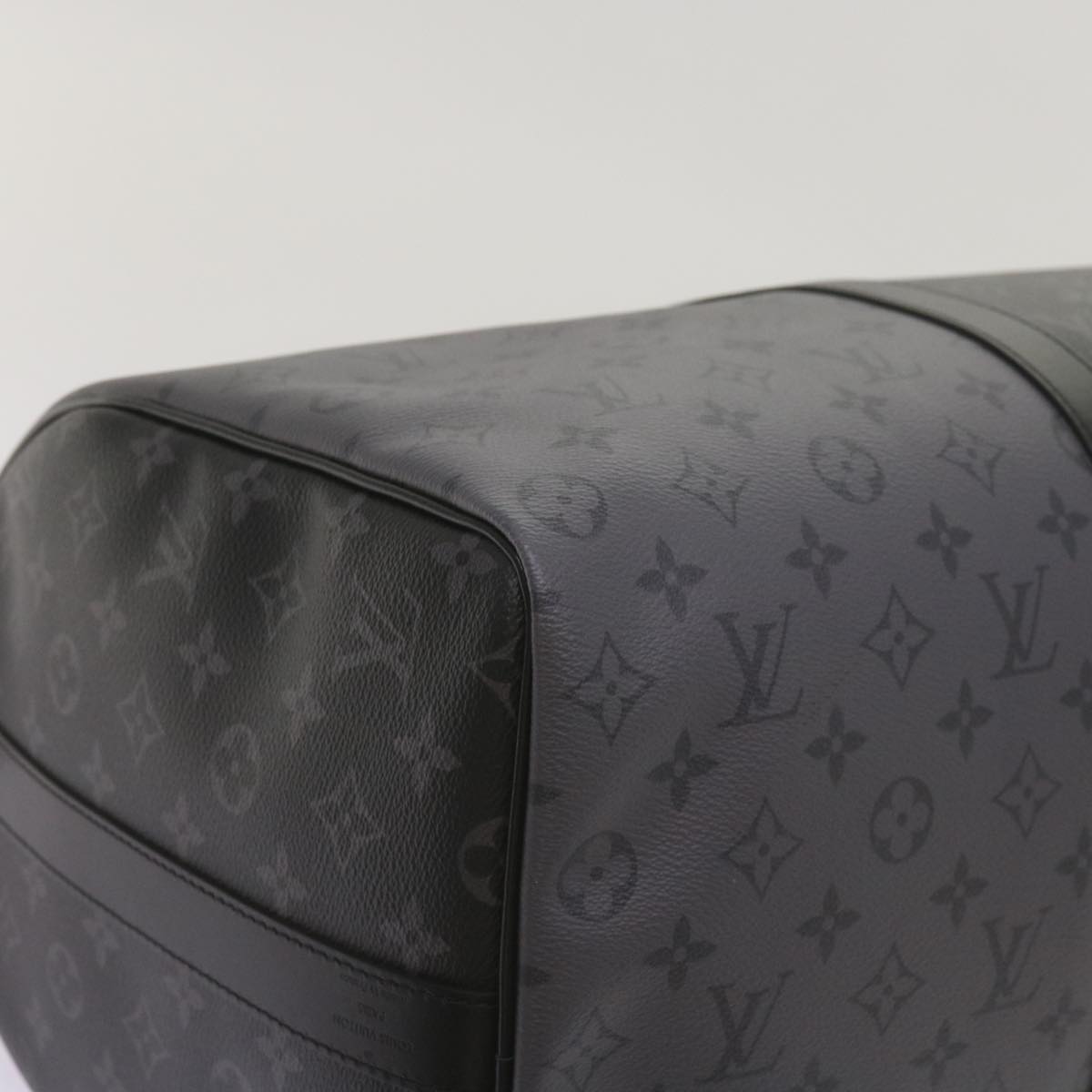 LOUIS VUITTON Eclipse Reverse Keepall Bandouliere 50 Bag M45392 LV Auth 68414SM