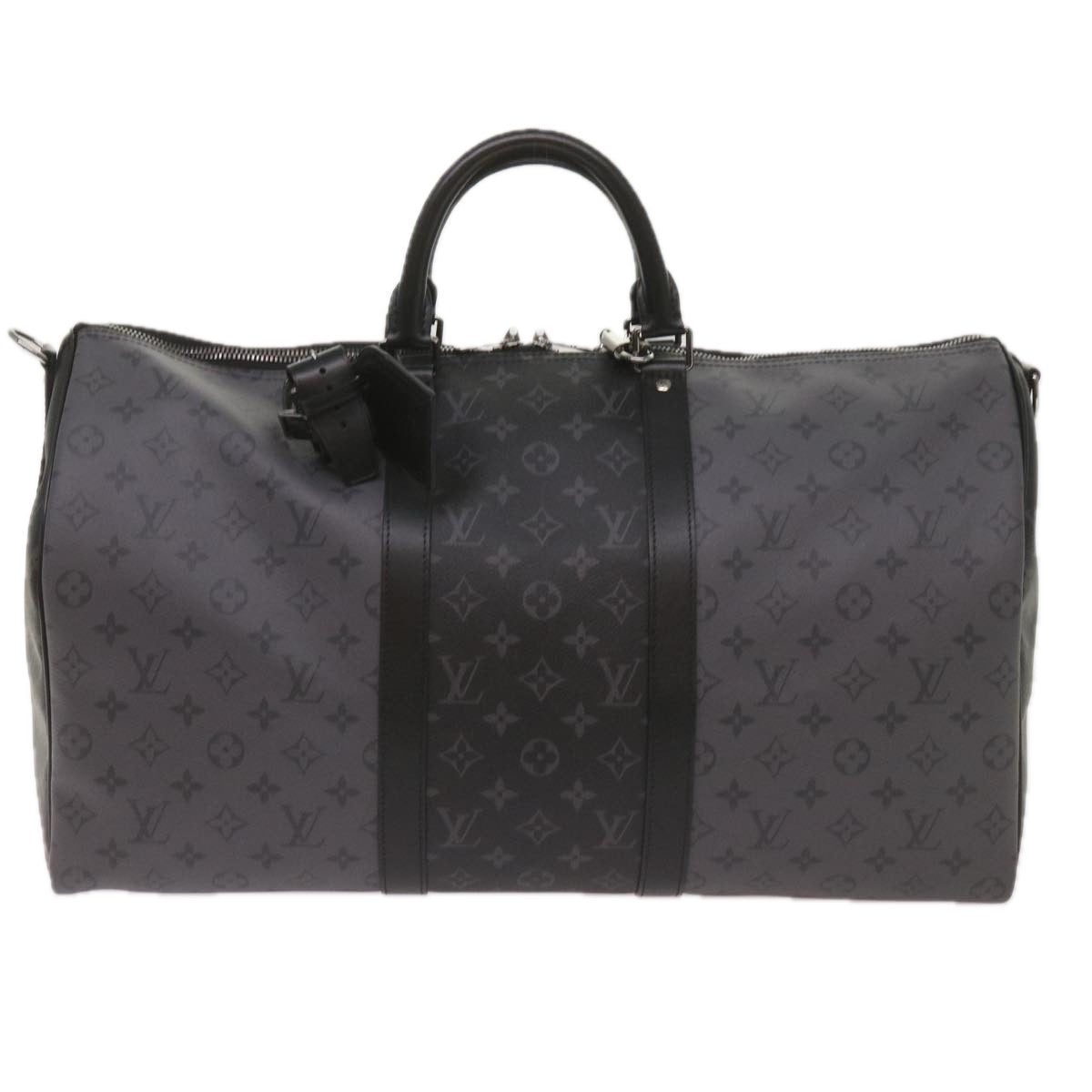 LOUIS VUITTON Eclipse Reverse Keepall Bandouliere 50 Bag M45392 LV Auth 68414SM