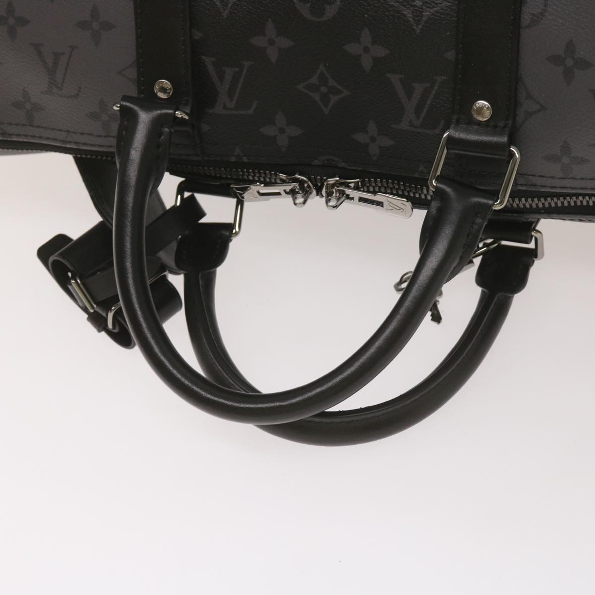 LOUIS VUITTON Eclipse Reverse Keepall Bandouliere 50 Bag M45392 LV Auth 68414SM