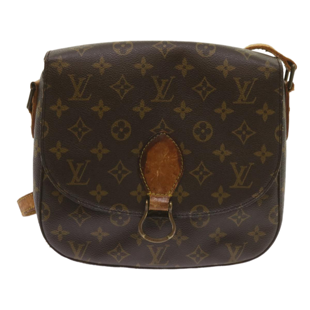 LOUIS VUITTON Monogram Saint Cloud GM Shoulder Bag M51242 LV Auth 68498