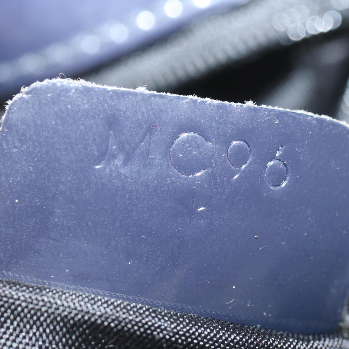 CELINE Shoulder Bag Enamel Navy Auth 68565