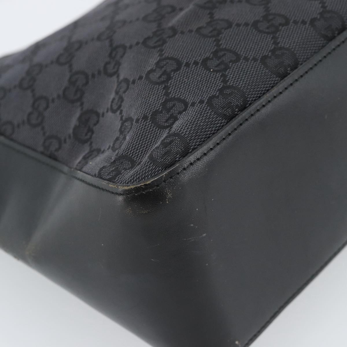 GUCCI GG Canvas Shoulder Bag Black 001 3766 2123 Auth 68595