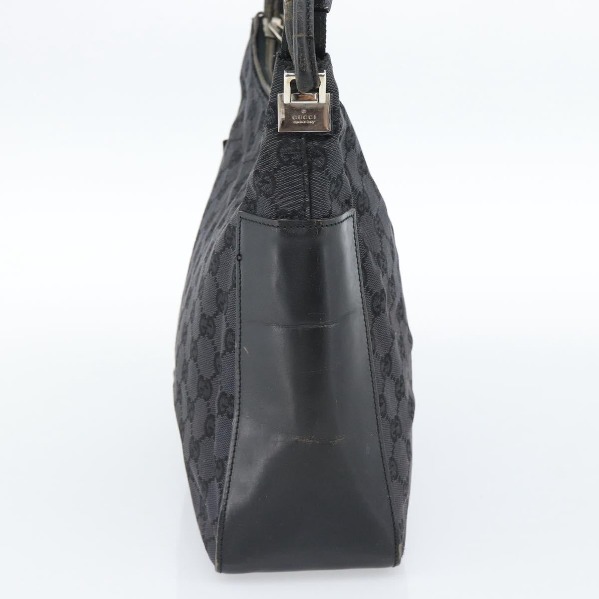 GUCCI GG Canvas Shoulder Bag Black 001 3766 2123 Auth 68595