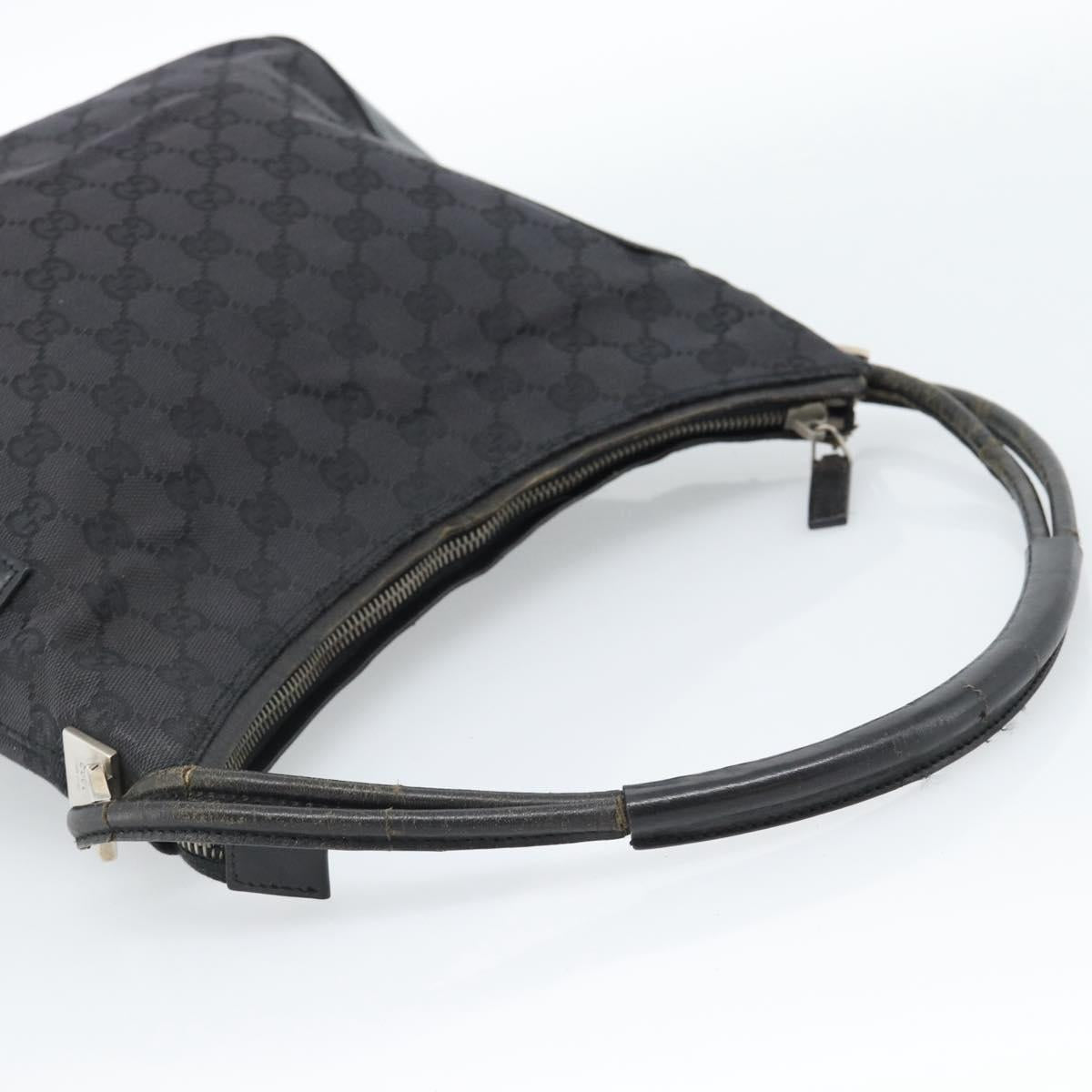 GUCCI GG Canvas Shoulder Bag Black 001 3766 2123 Auth 68595