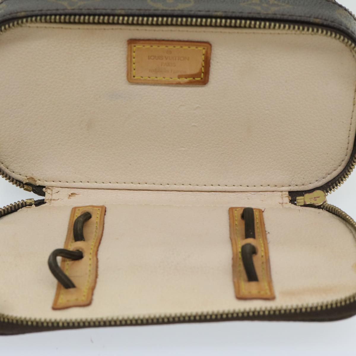 LOUIS VUITTON Monogram Trousse Brush PM Cosmetic Pouch M47510 LV Auth 68712